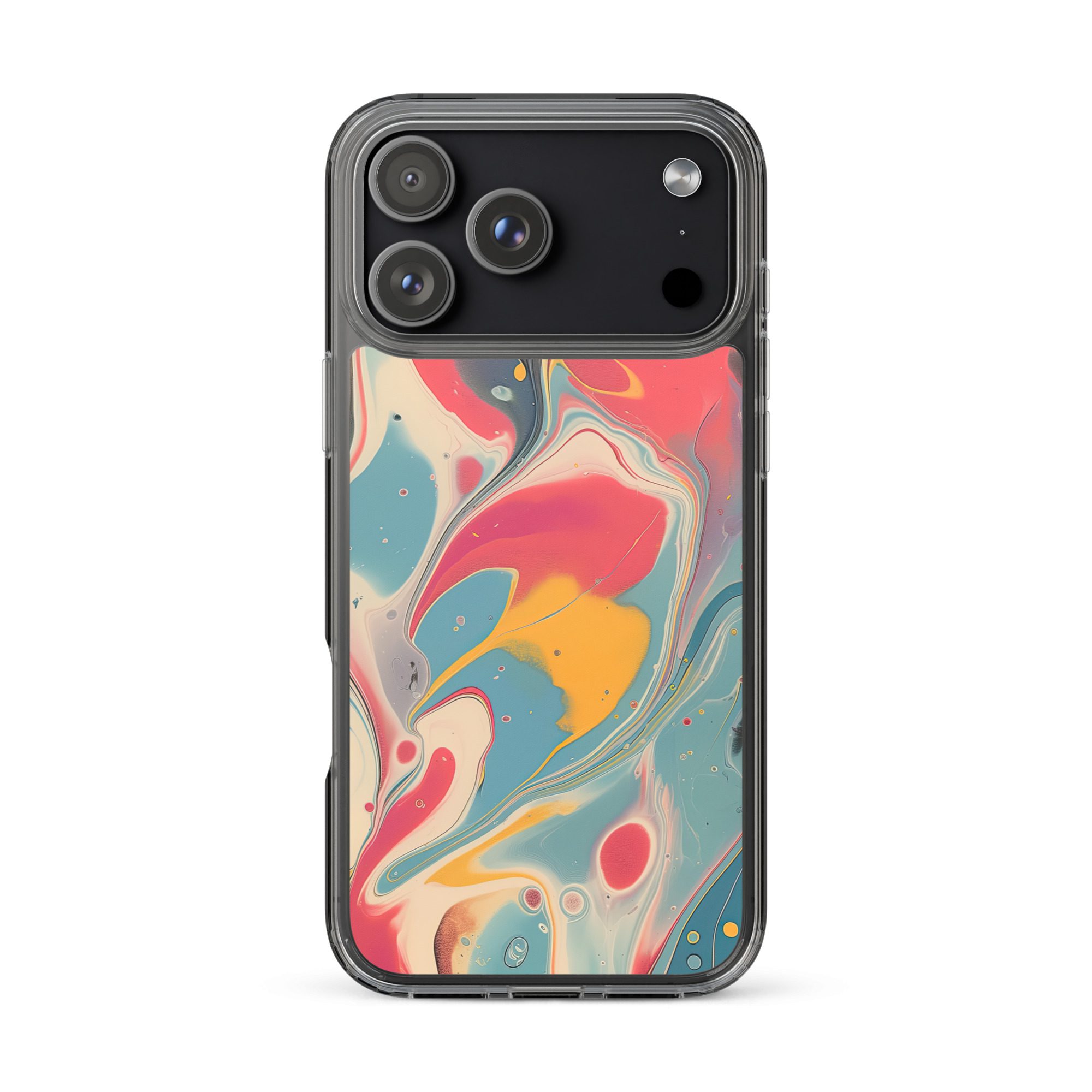 Red Marble Clear Case for iPhone® - Image 49