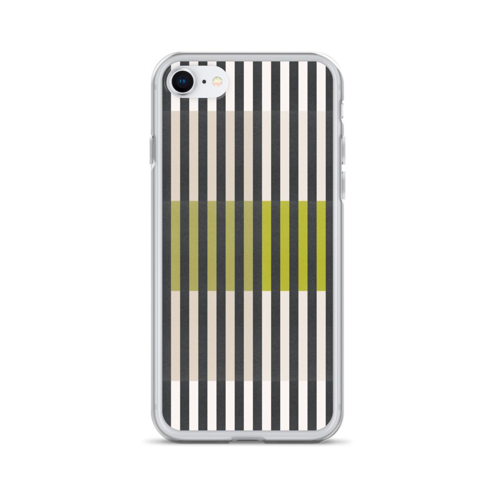 Green Geo lines Clear Case for iPhone® - Image 53