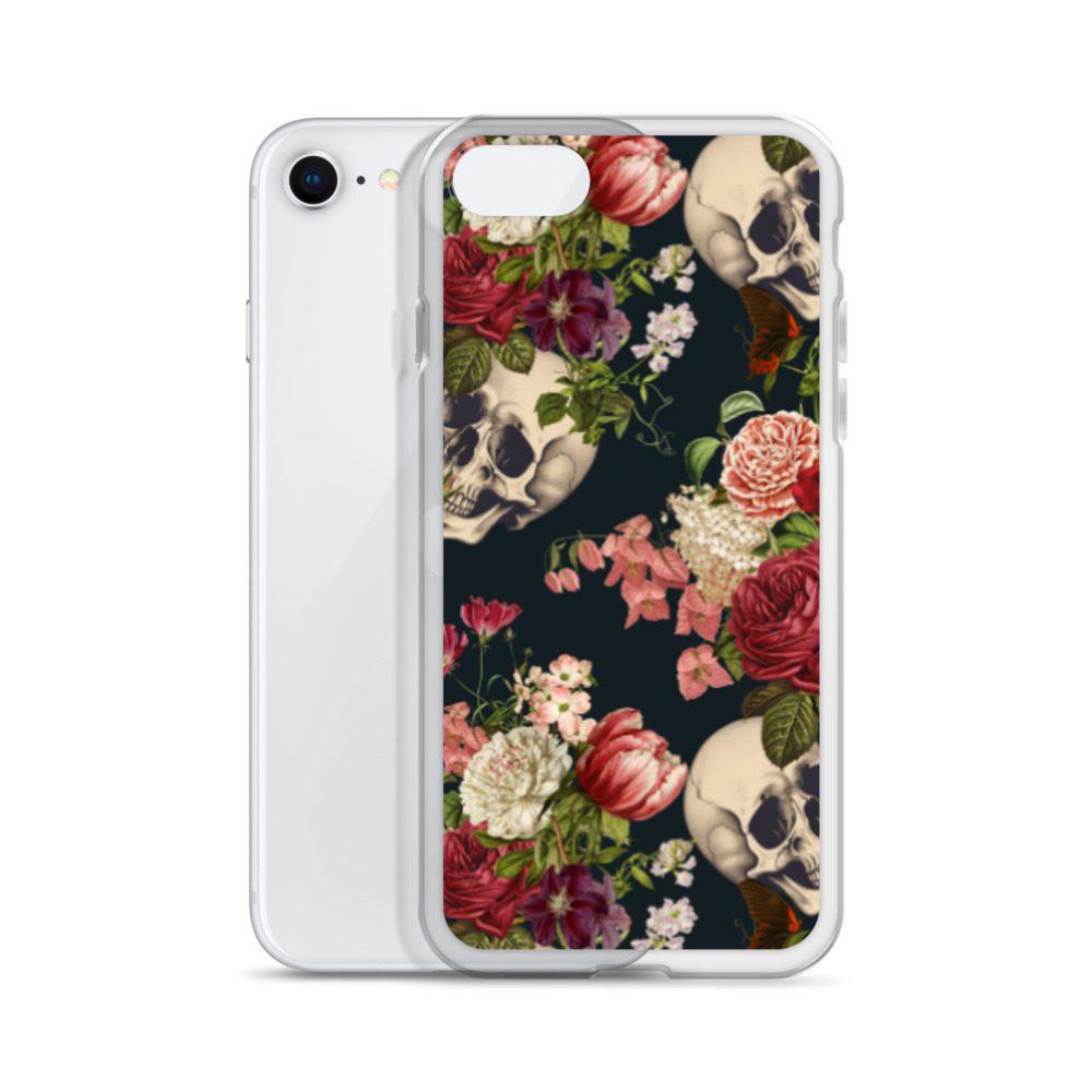 Floral Skulls Clear Case for iPhone® - Image 54