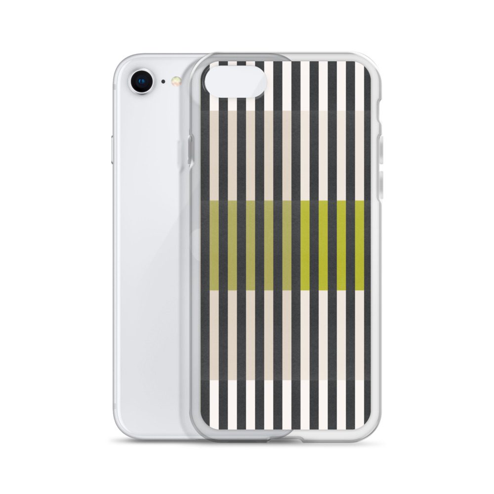 Green Geo lines Clear Case for iPhone® - Image 54