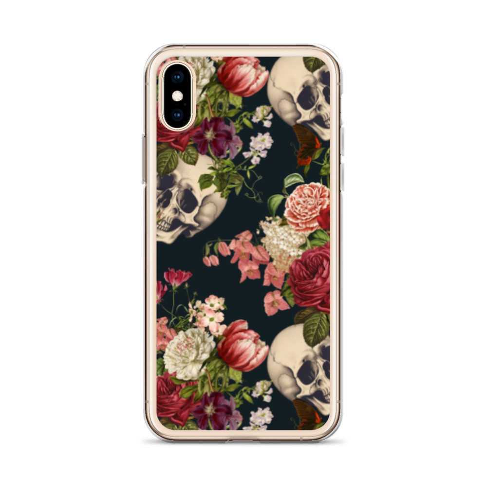 Floral Skulls Clear Case for iPhone® - Image 57
