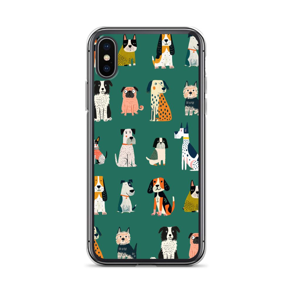 Cute Dogs Pattern Clear Case for iPhone® - Image 55