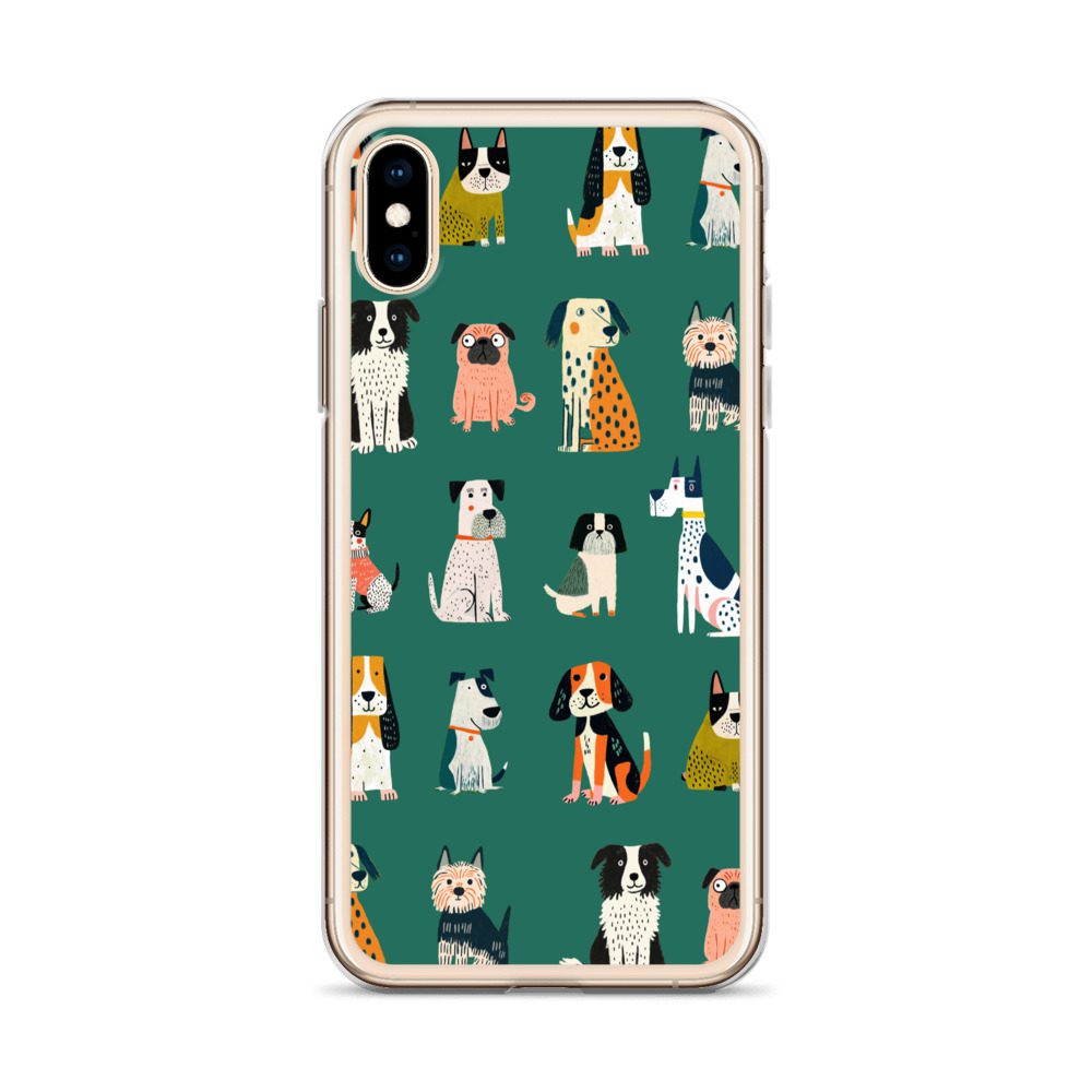 Cute Dogs Pattern Clear Case for iPhone® - Image 57