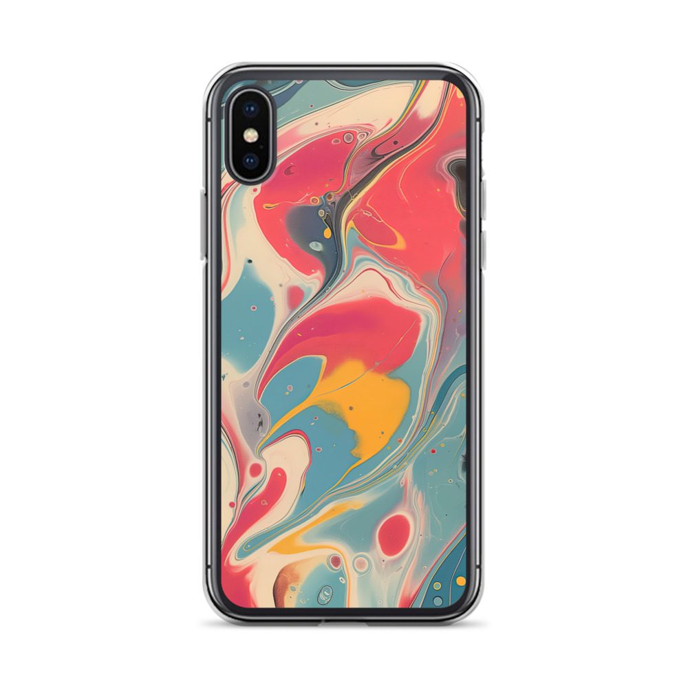 Red Marble Clear Case for iPhone® - Image 55