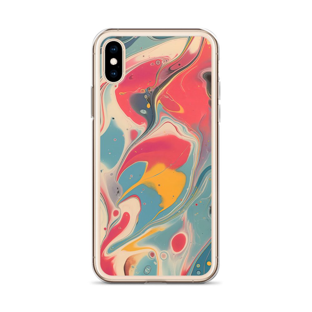 Red Marble Clear Case for iPhone® - Image 57