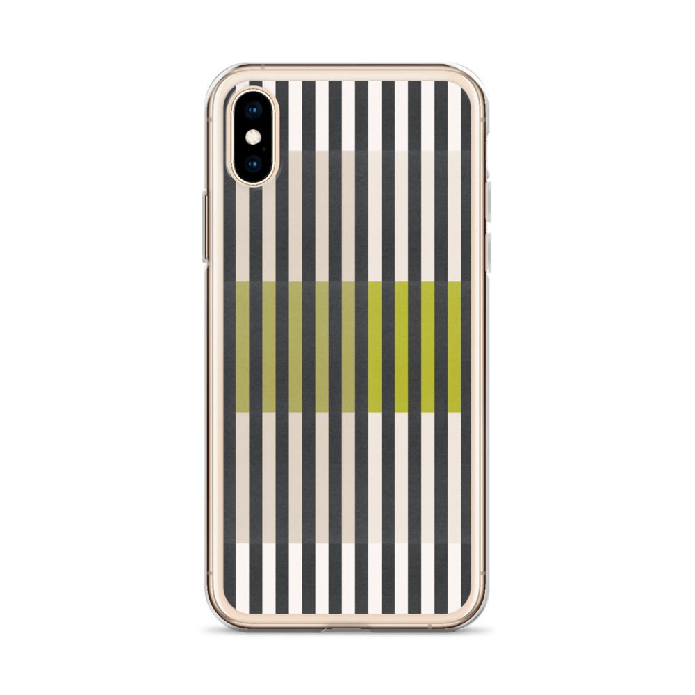 Green Geo lines Clear Case for iPhone® - Image 57