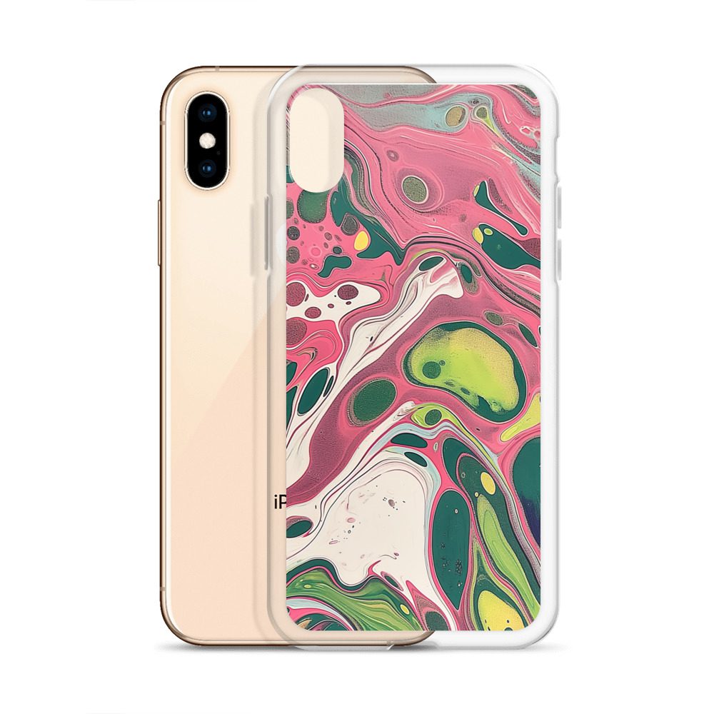 Green Marble Clear Case for iPhone® - Image 58