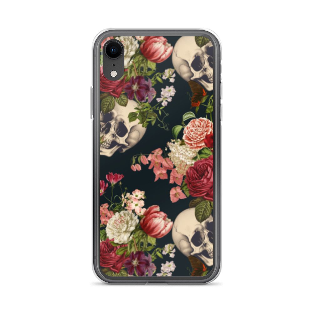 Floral Skulls Clear Case for iPhone® - Image 59