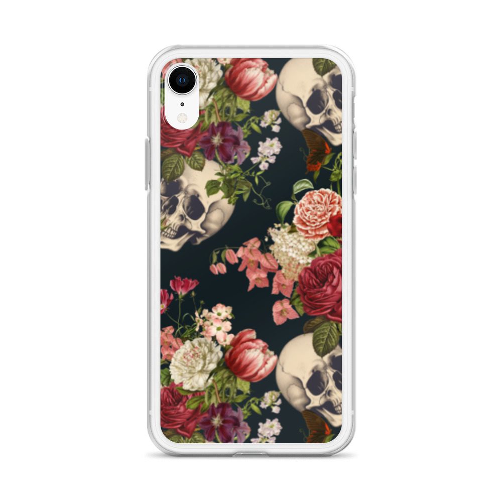 Floral Skulls Clear Case for iPhone® - Image 61