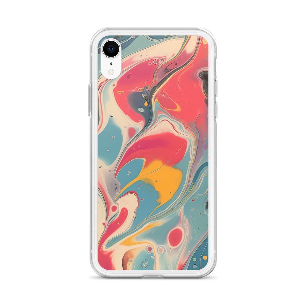 Red Marble Clear Case for iPhone® - Image 61