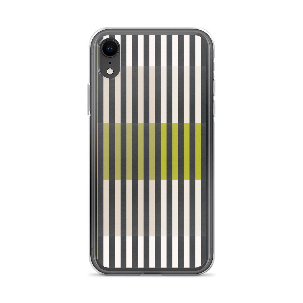 Green Geo lines Clear Case for iPhone® - Image 59