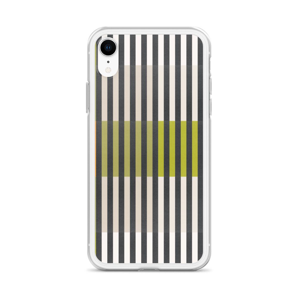 Green Geo lines Clear Case for iPhone® - Image 61