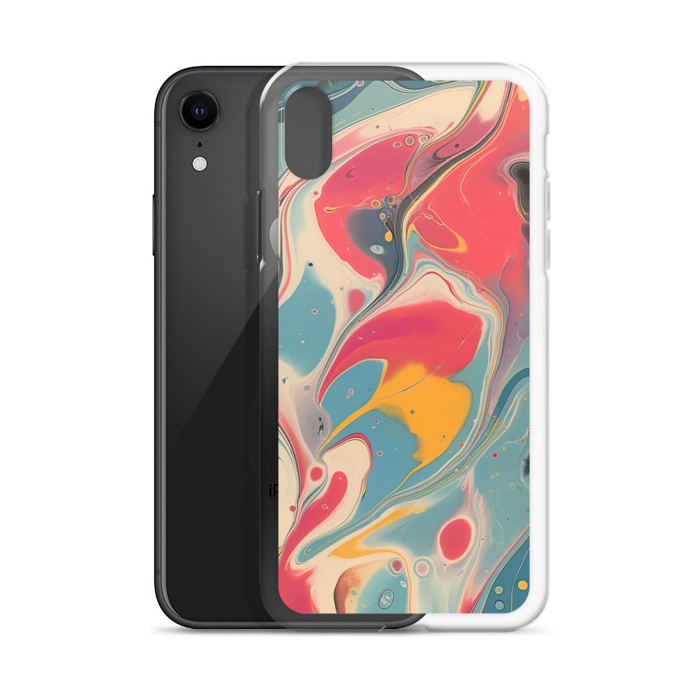 Red Marble Clear Case for iPhone® - Image 60