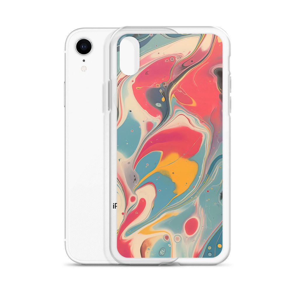 Red Marble Clear Case for iPhone® - Image 62