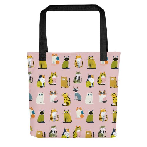 Cute Cats Pattern Tote Bag