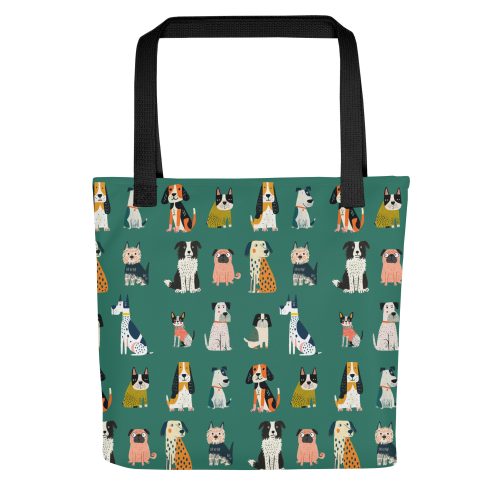 Cute Dogs Pattern Tote Bag
