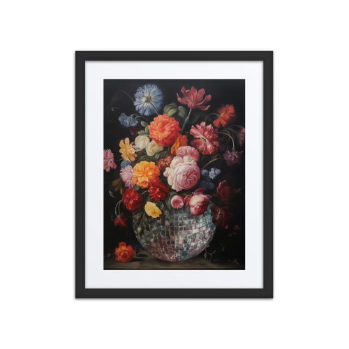 Disco Vase Framed Art Print