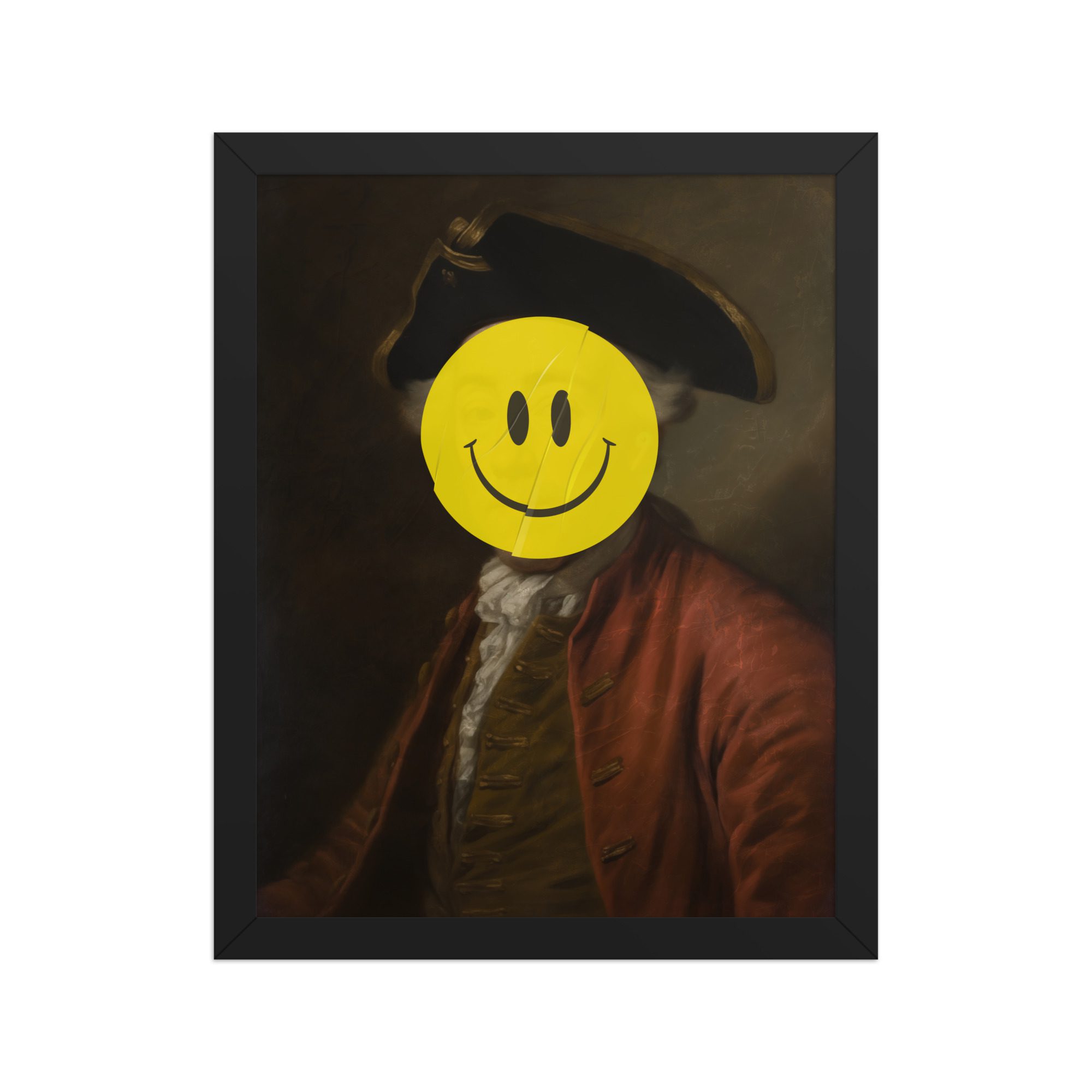 Smiley Face Framed Art Print