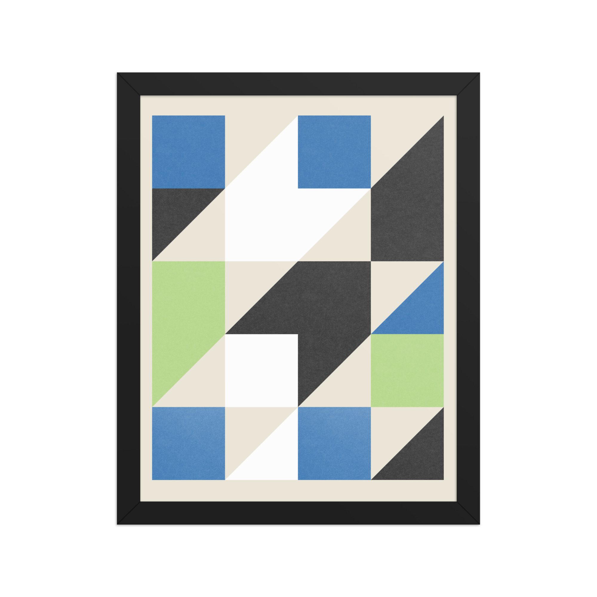 Isometric Cubes Framed Art Print