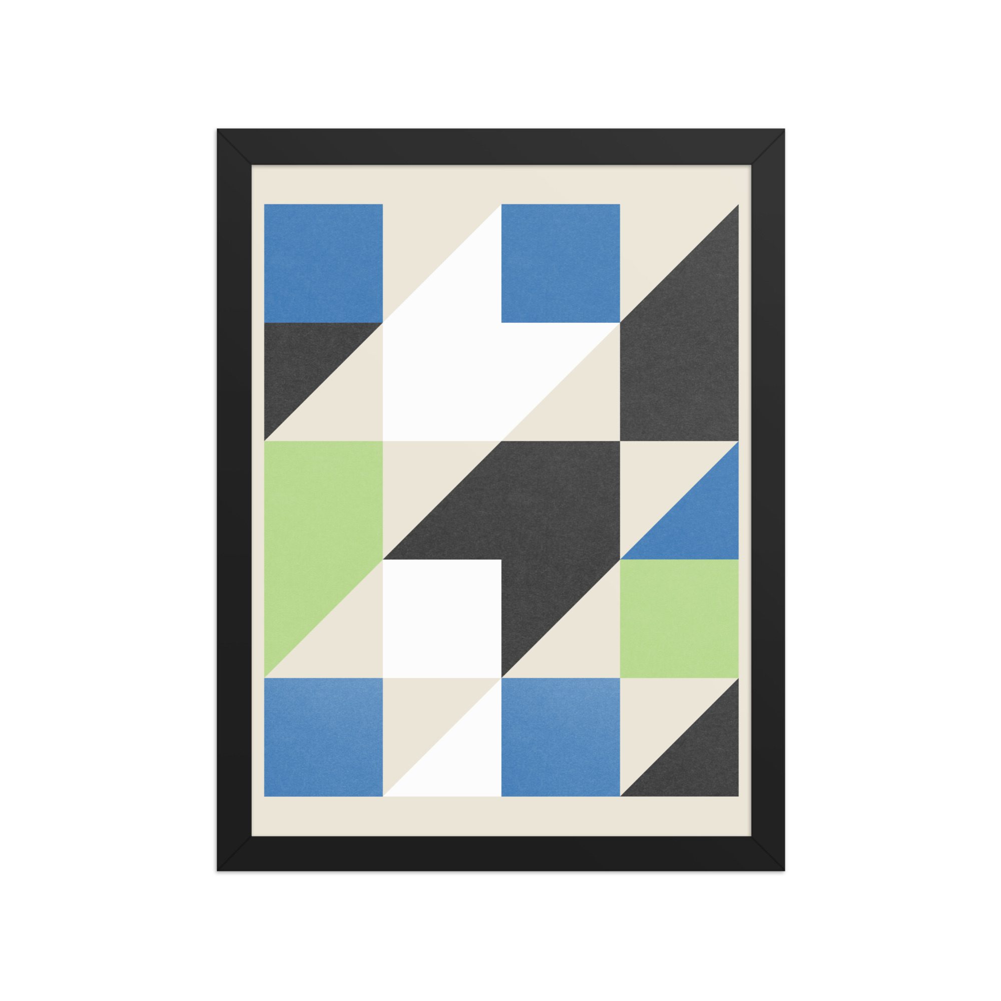 Isometric Cubes Framed Art Print - Image 3