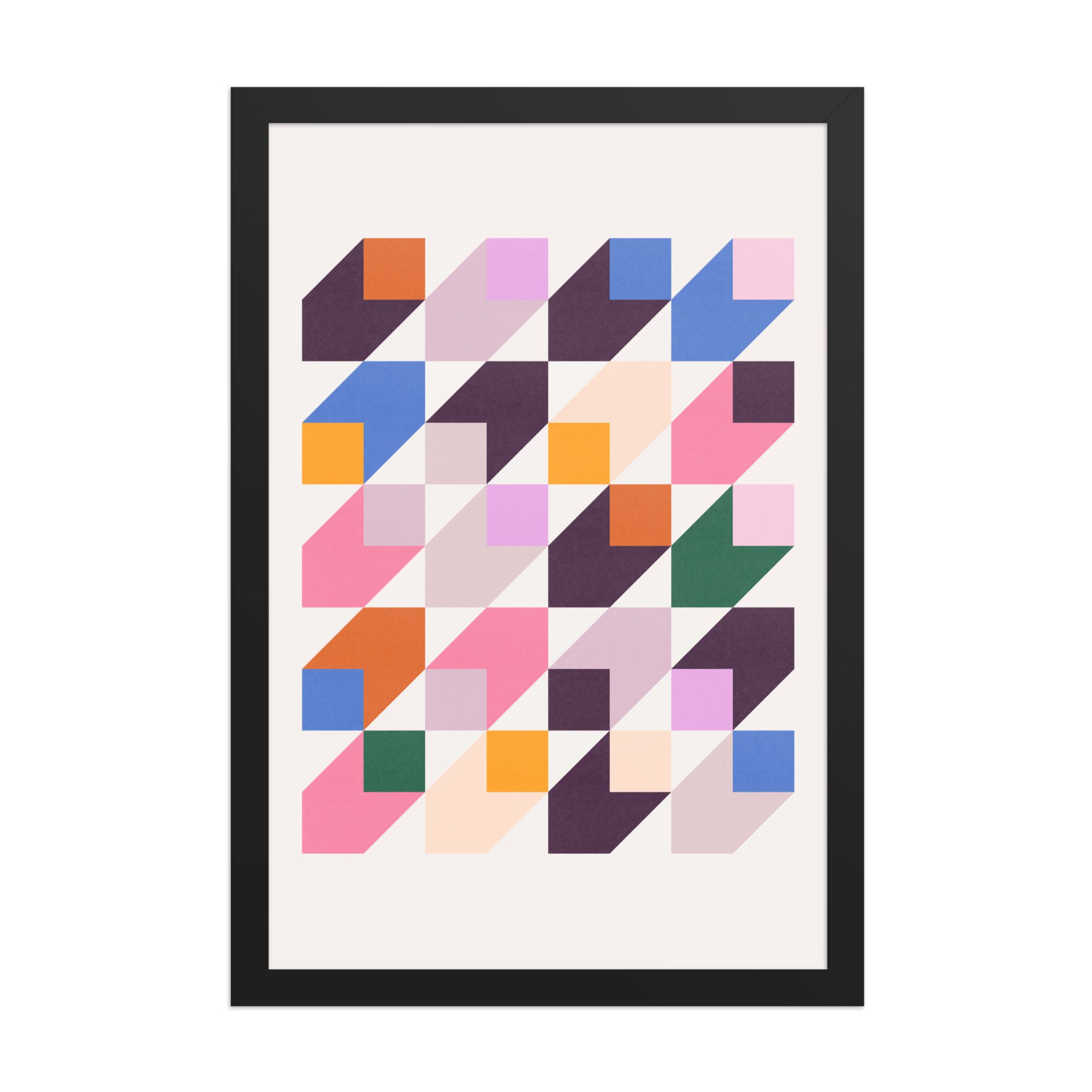 Isometric Cubes Multi Framed Art Print - Image 4