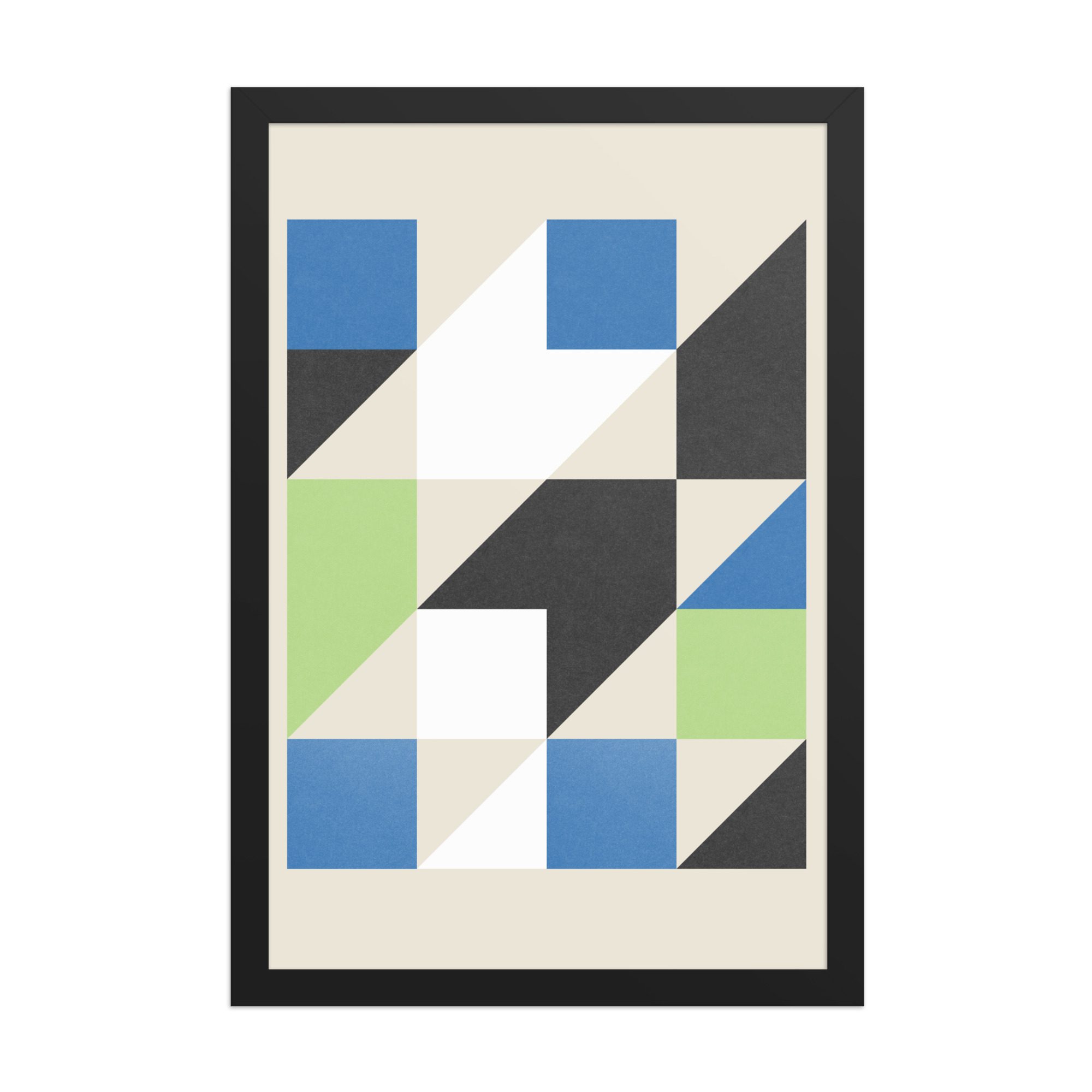 Isometric Cubes Framed Art Print - Image 4