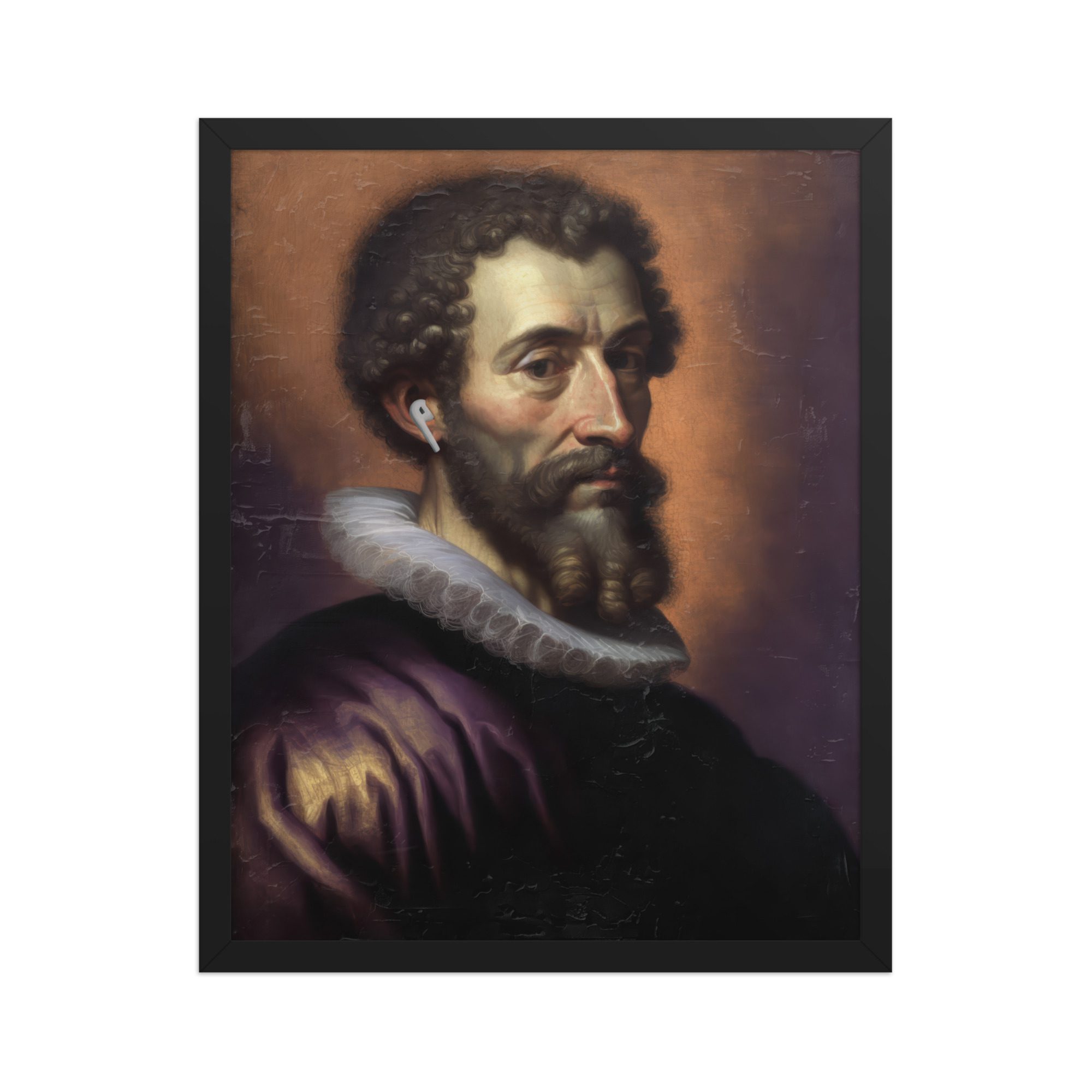 Earpod Man Framed Art Print - Image 5