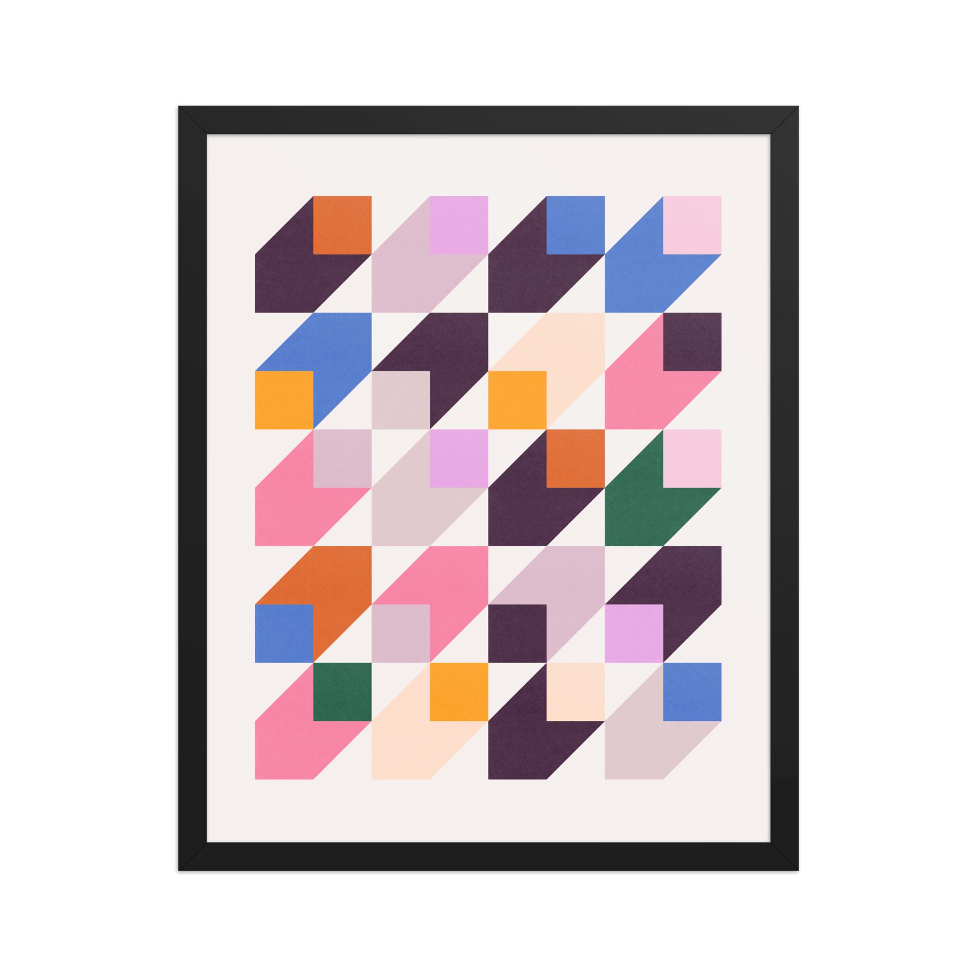 Isometric Cubes Multi Framed Art Print - Image 5