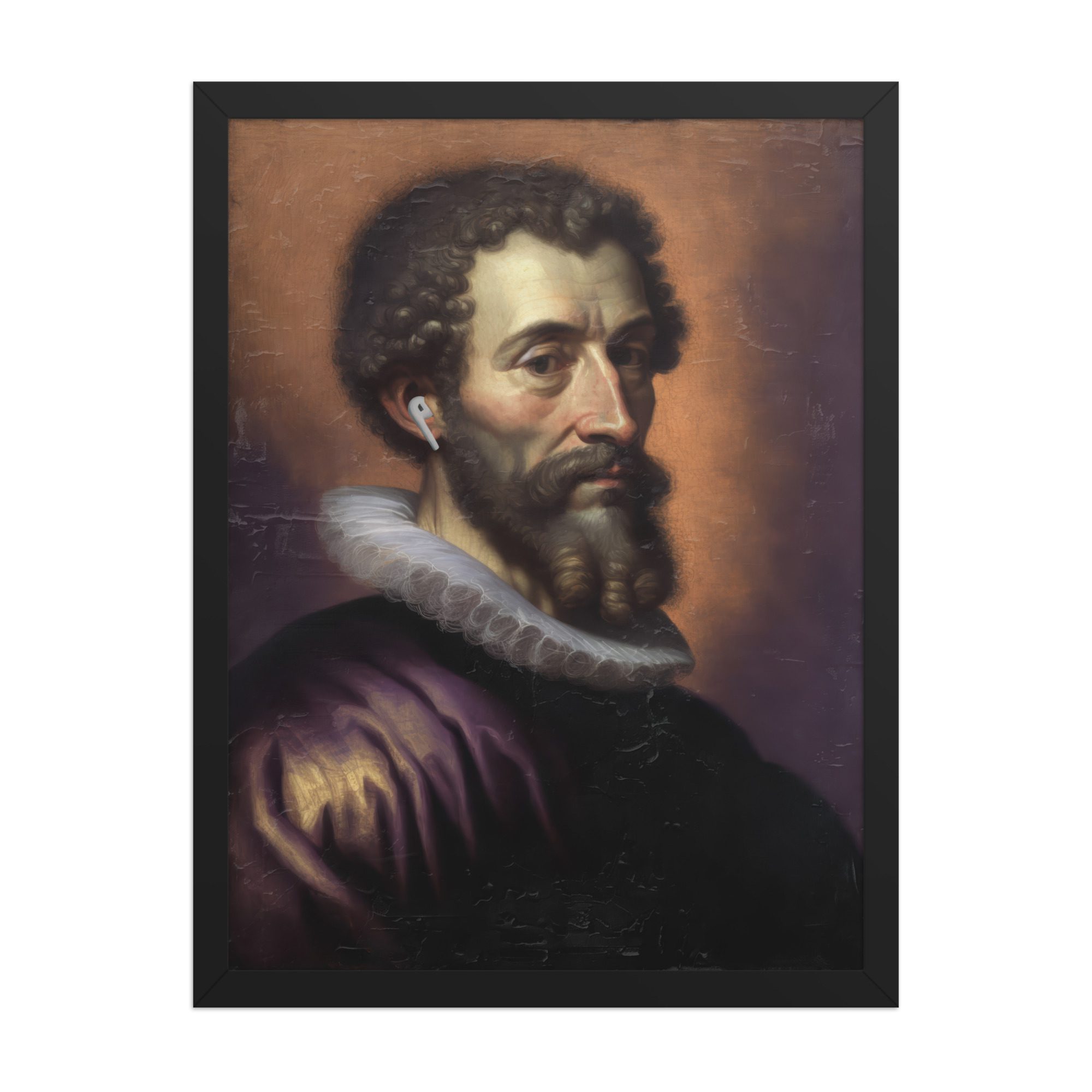 Earpod Man Framed Art Print - Image 6