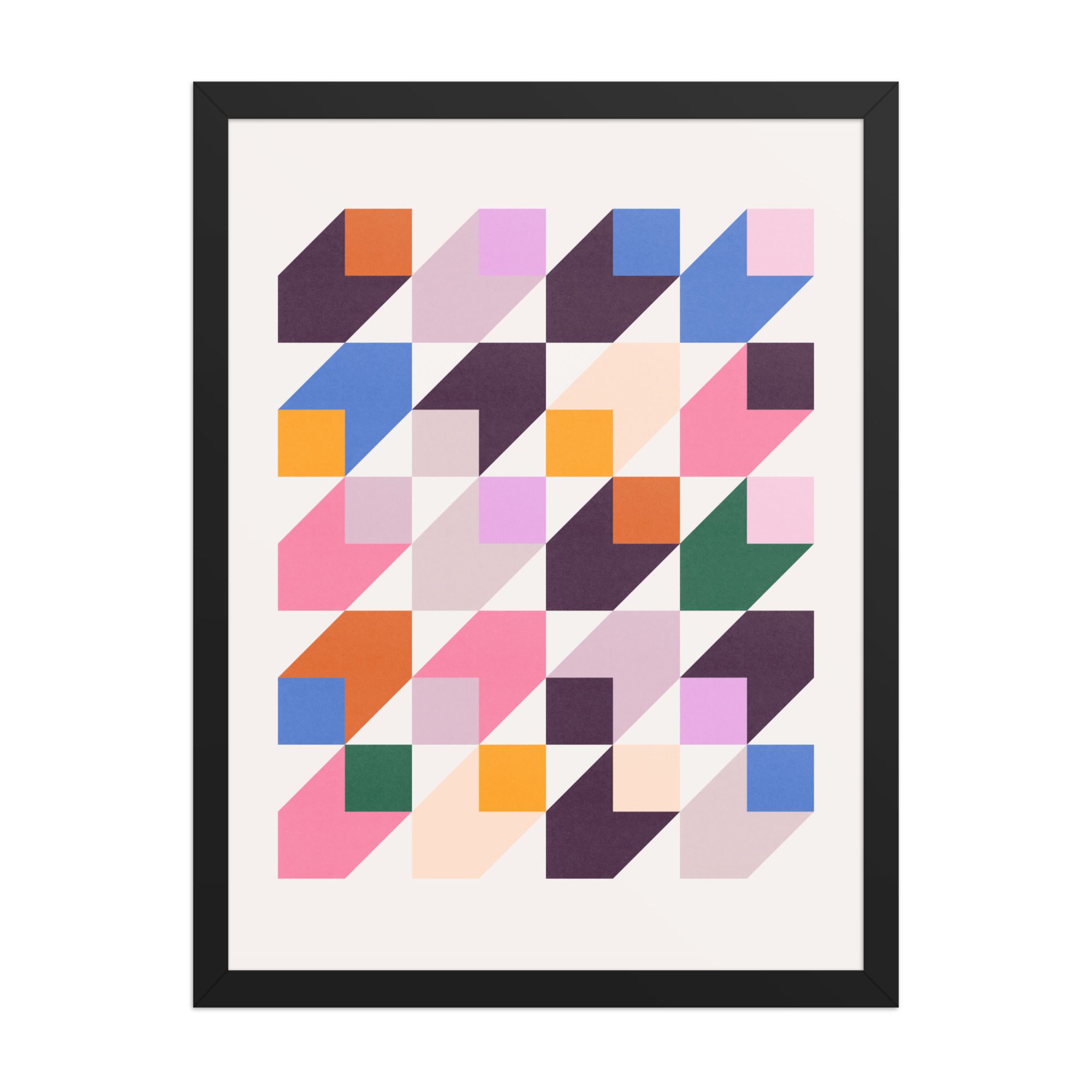 Isometric Cubes Multi Framed Art Print - Image 6