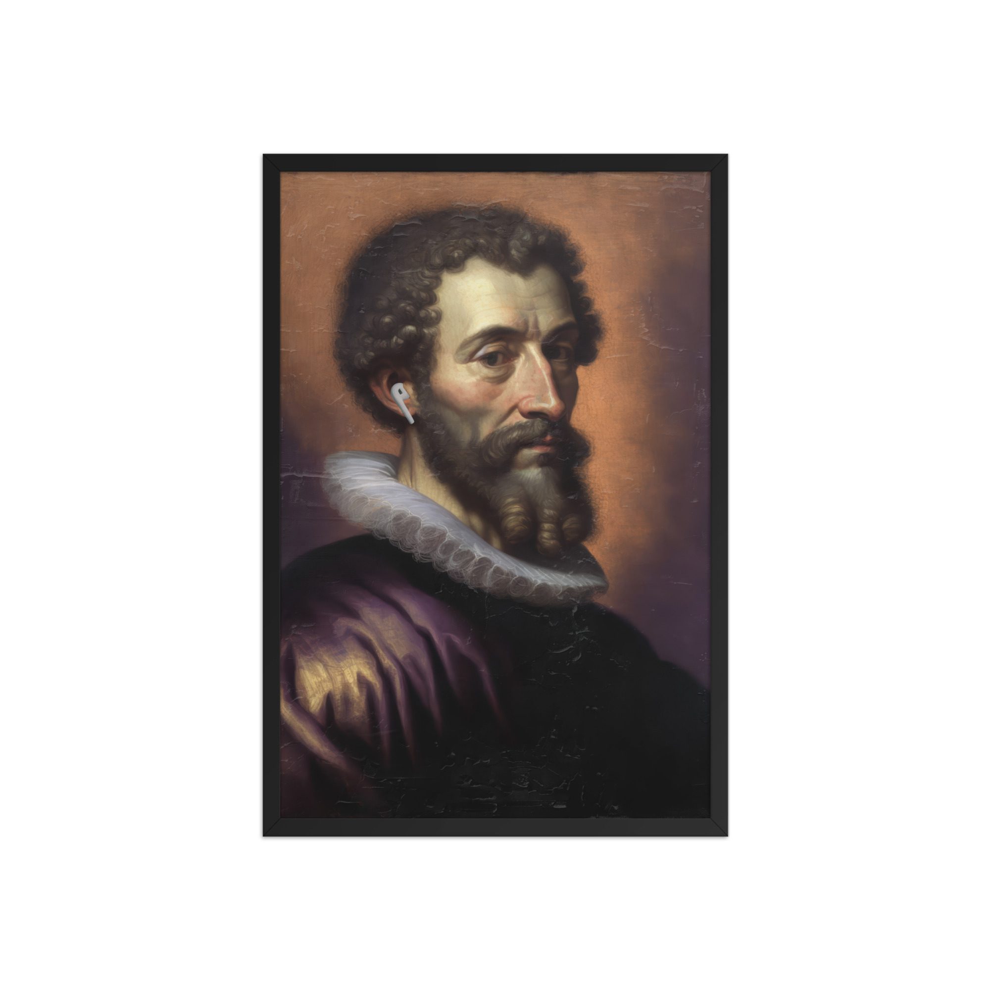 Earpod Man Framed Art Print - Image 7