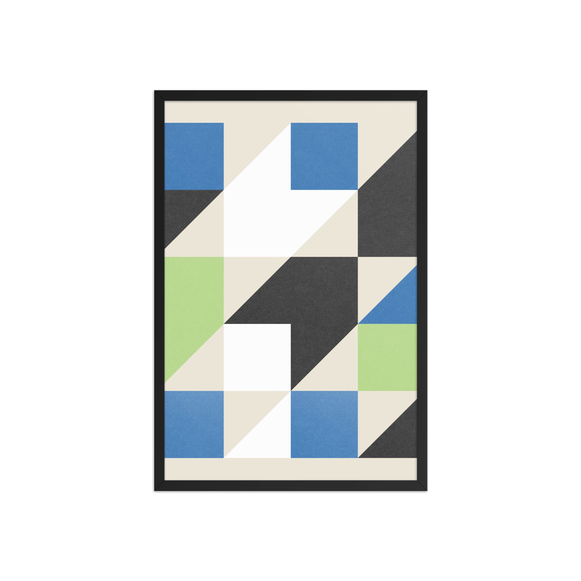 Isometric Cubes Framed Art Print - Image 7