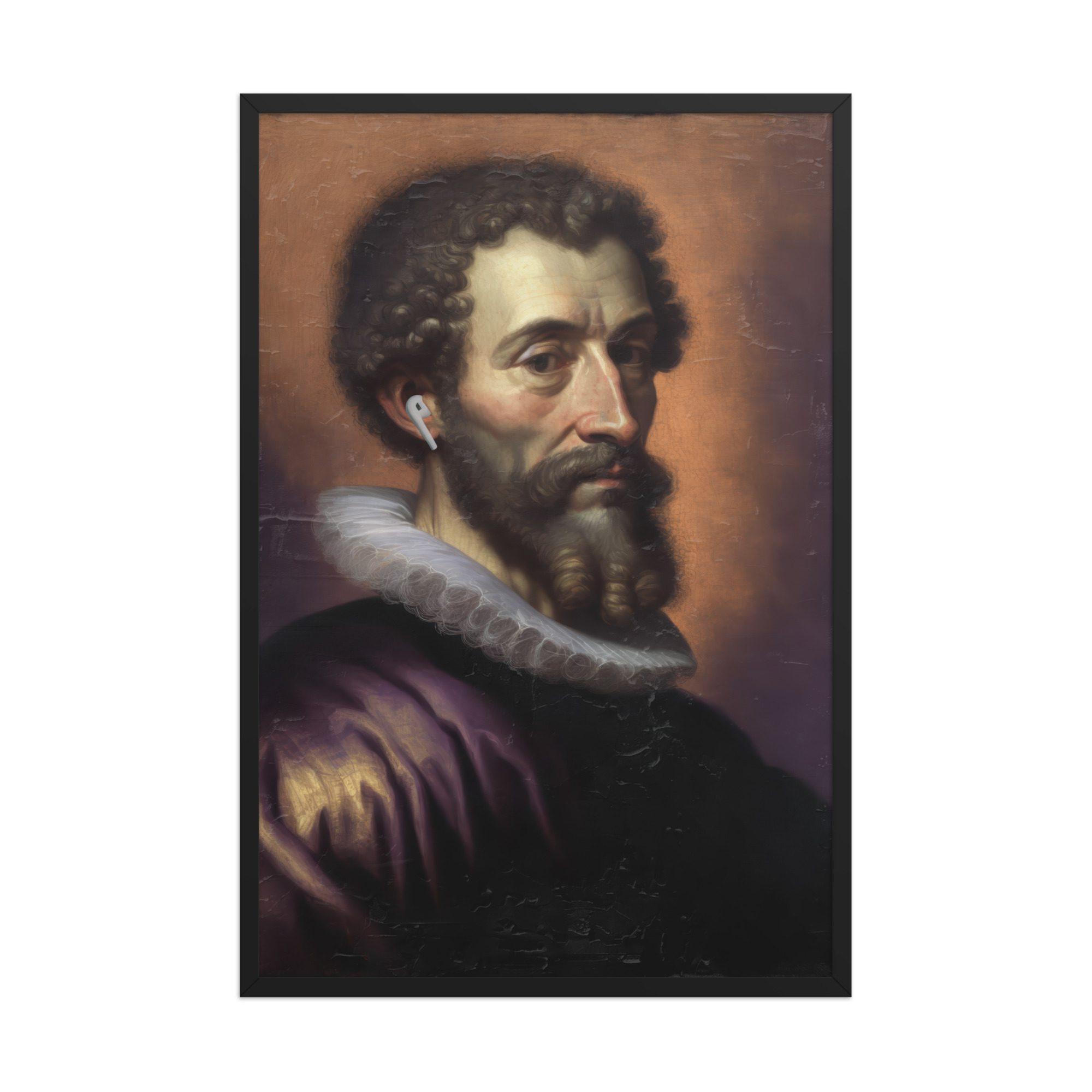 Earpod Man Framed Art Print - Image 8