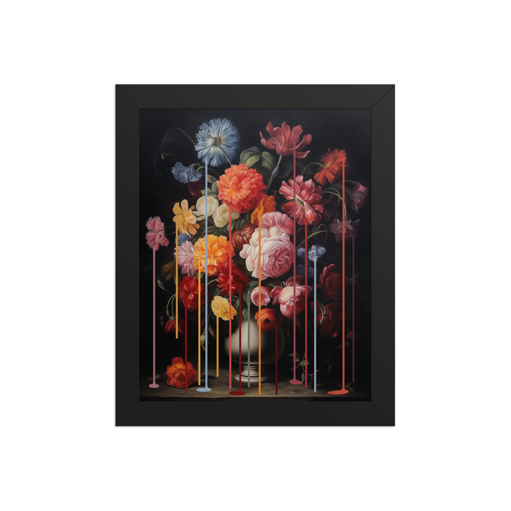 Floral Drip Framed Art Print - Image 2