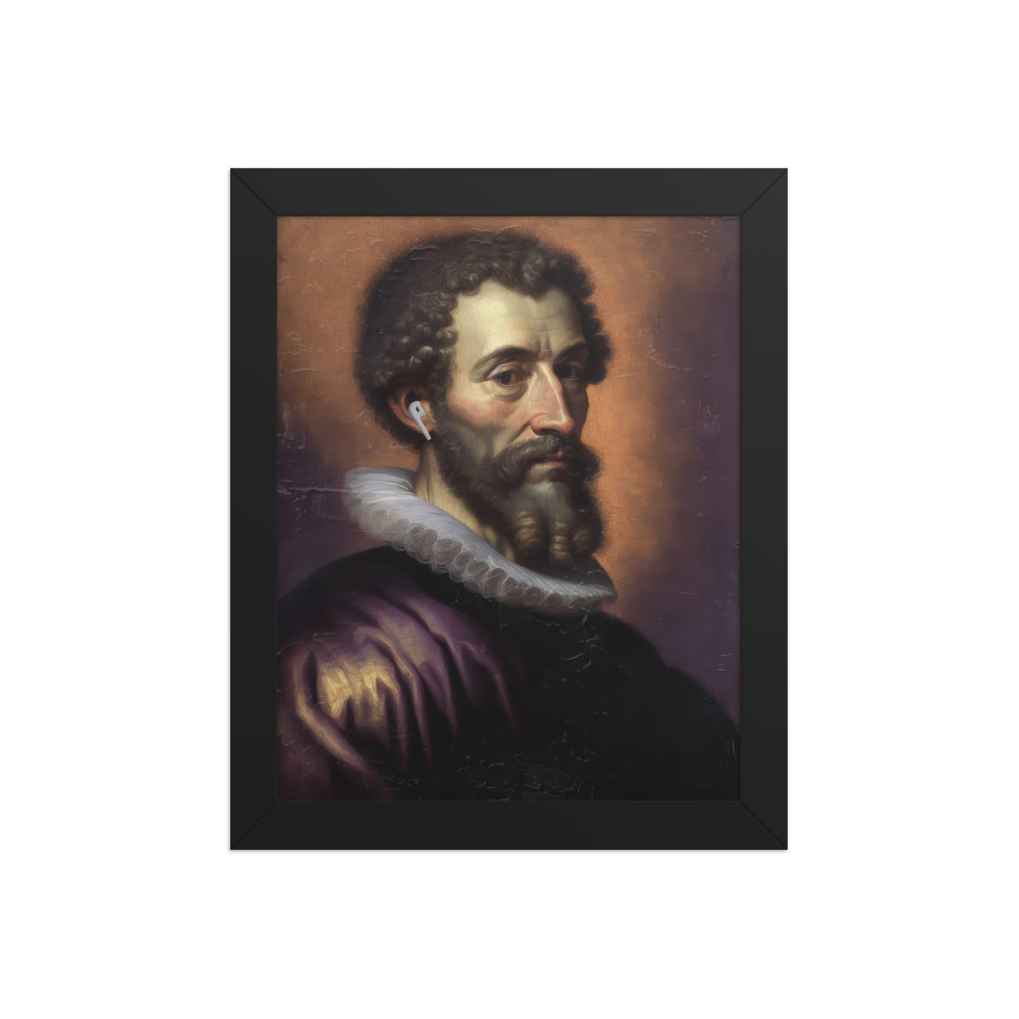 Earpod Man Framed Art Print - Image 2