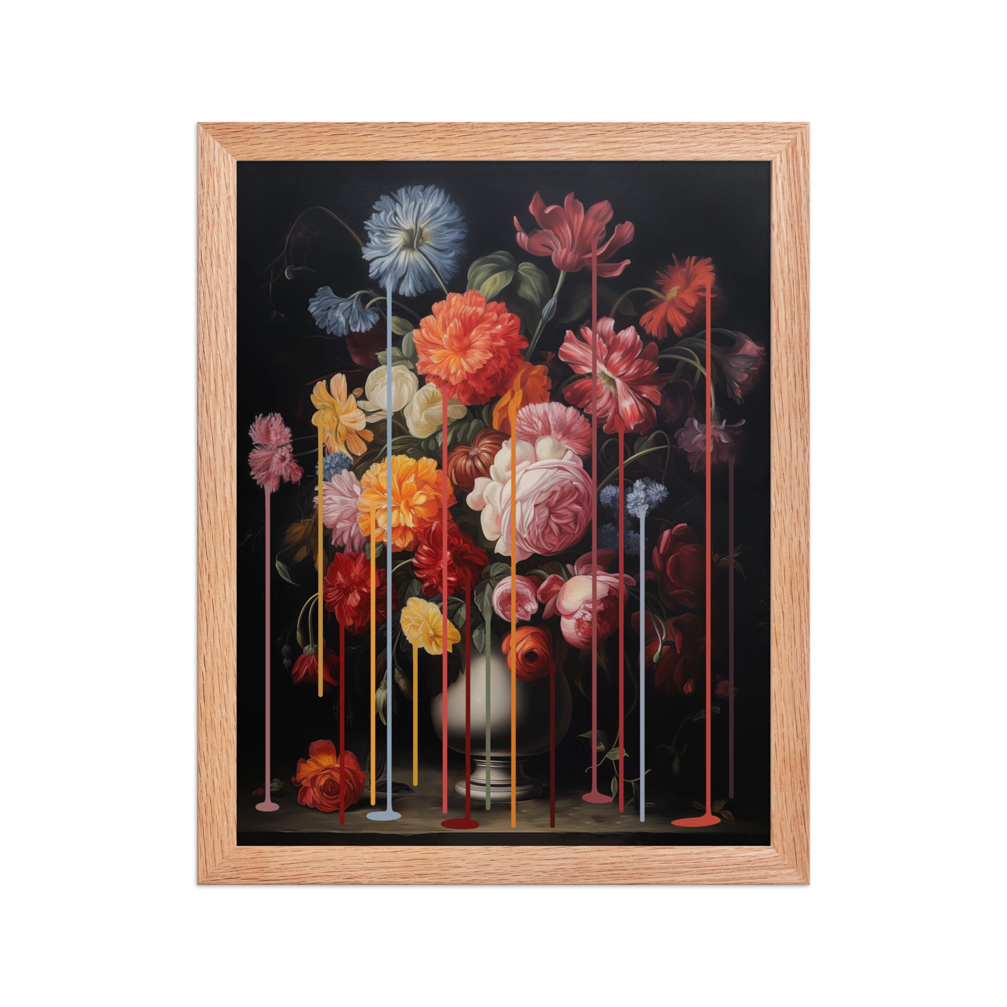 Floral Drip Framed Art Print - Image 10