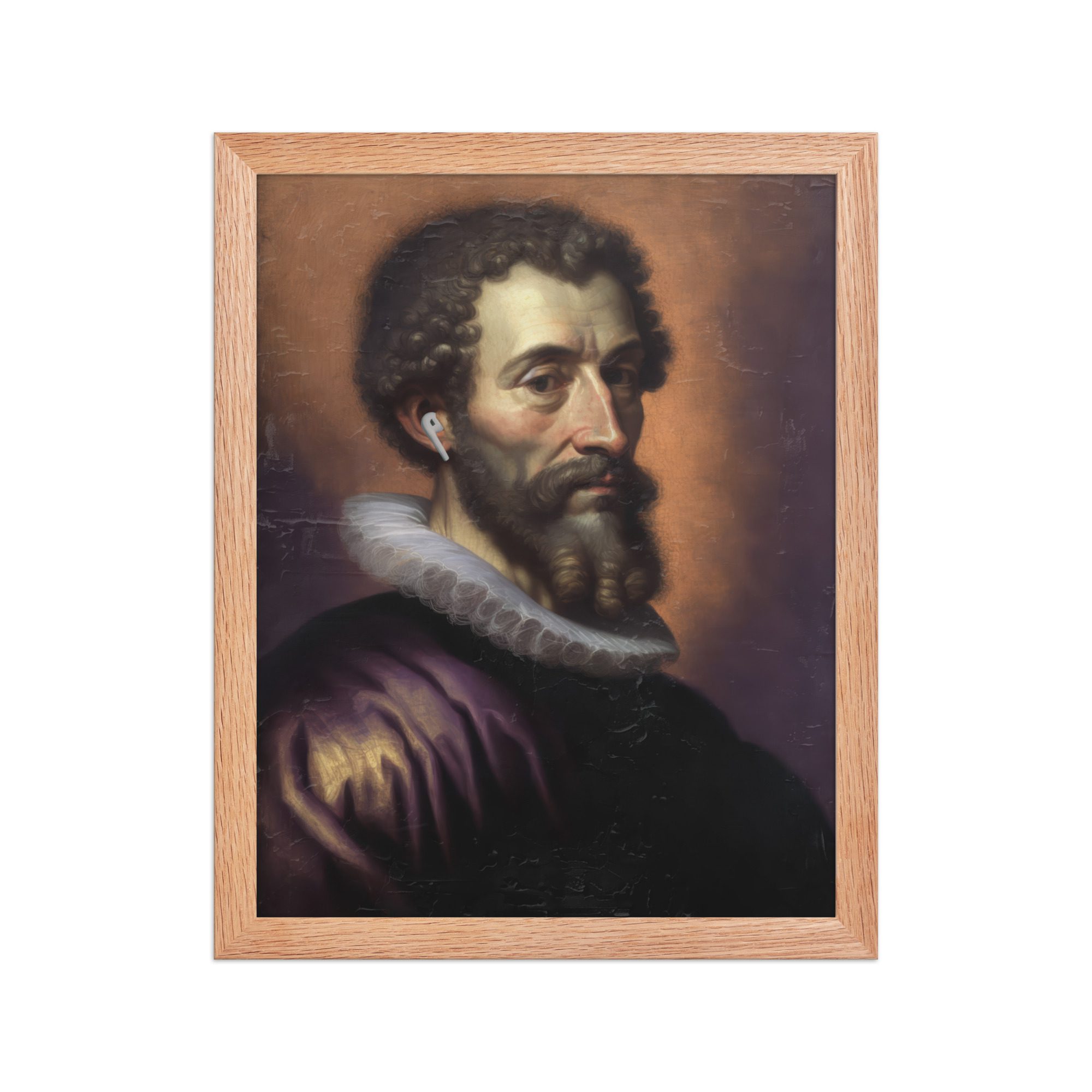 Earpod Man Framed Art Print - Image 10