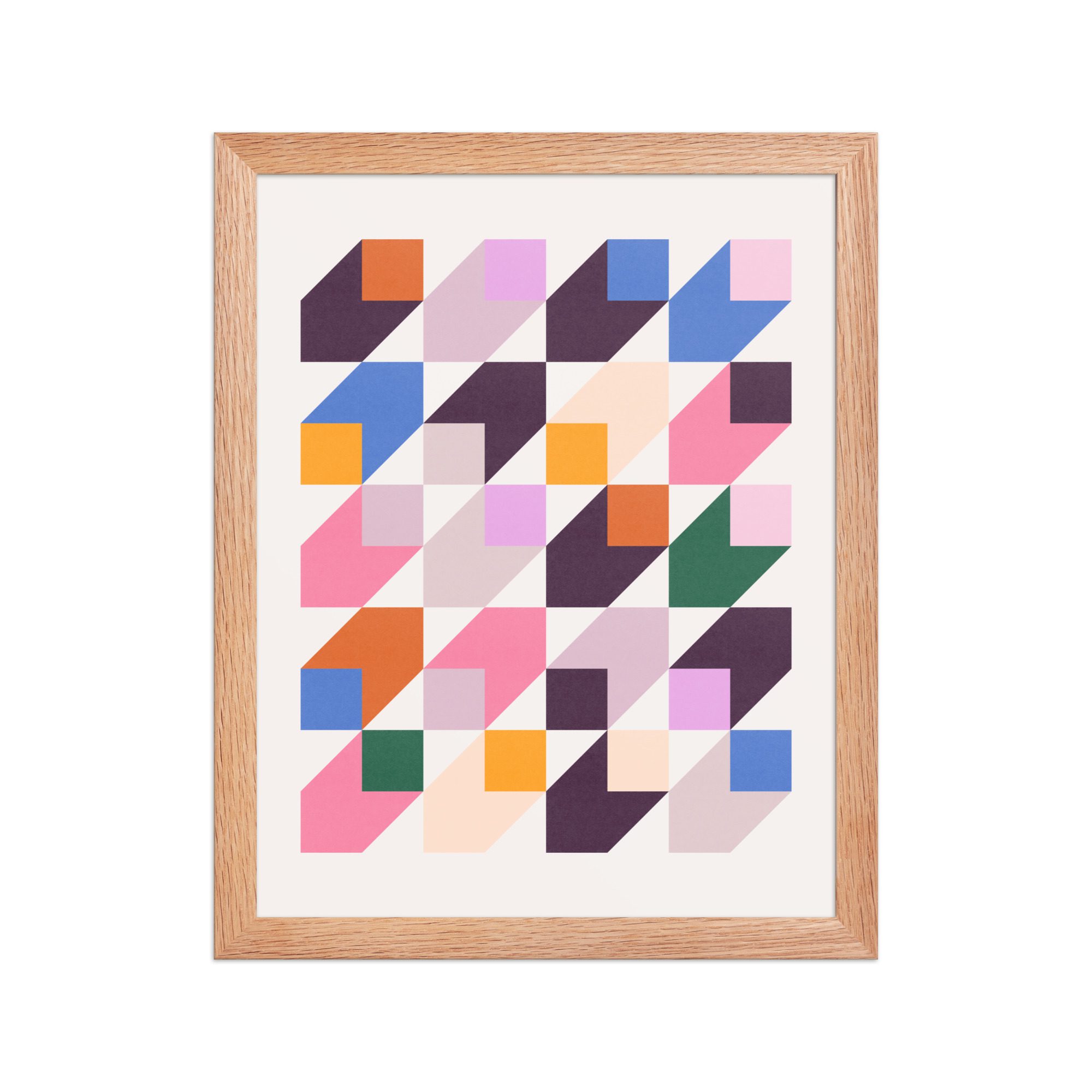 Isometric Cubes Multi Framed Art Print - Image 10