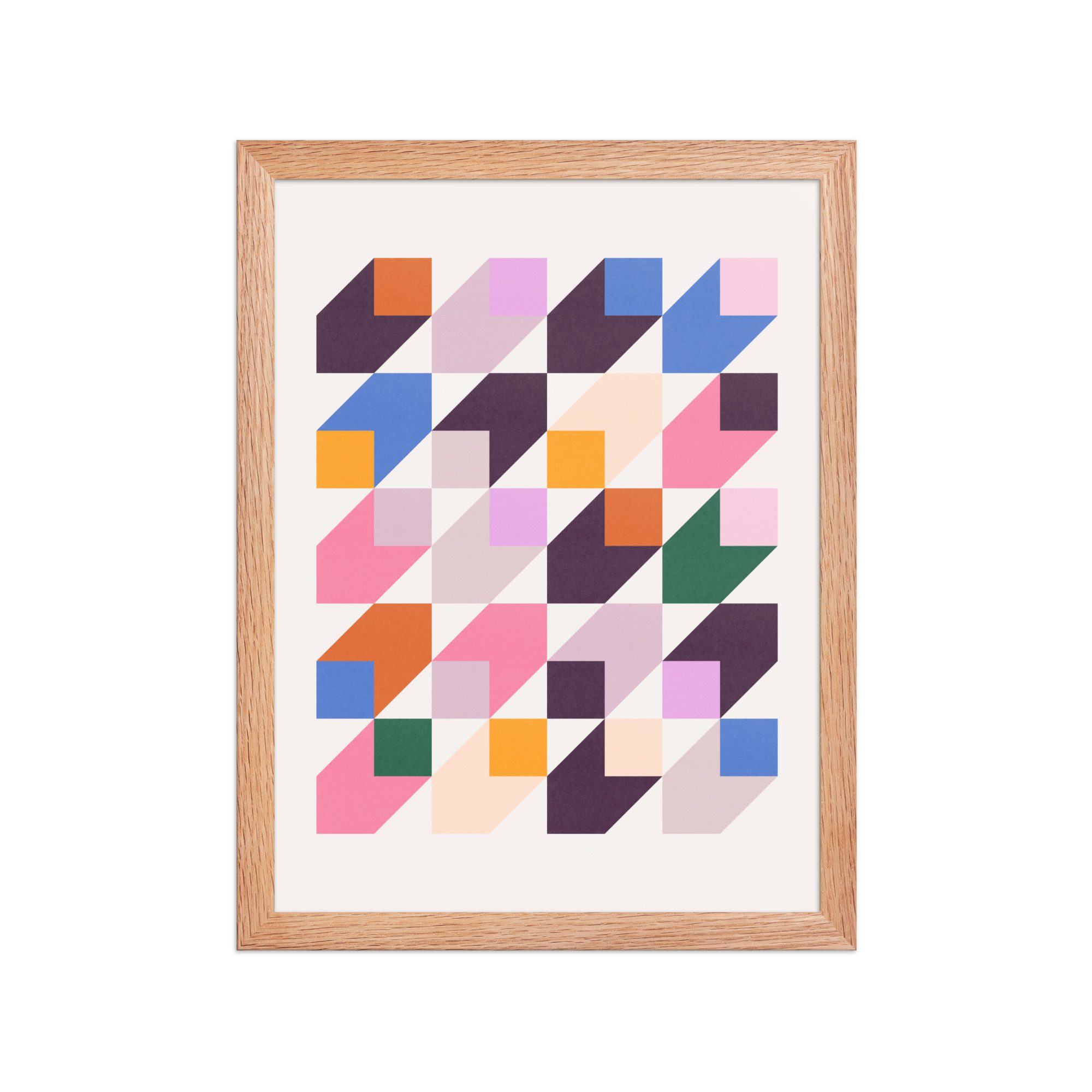 Isometric Cubes Multi Framed Art Print - Image 11