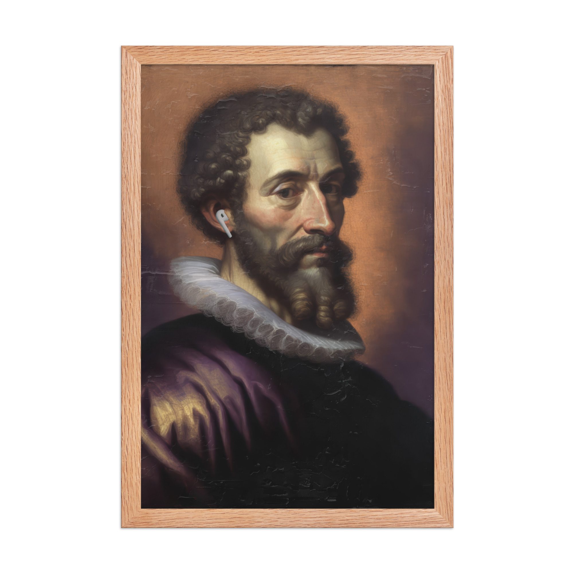 Earpod Man Framed Art Print - Image 12