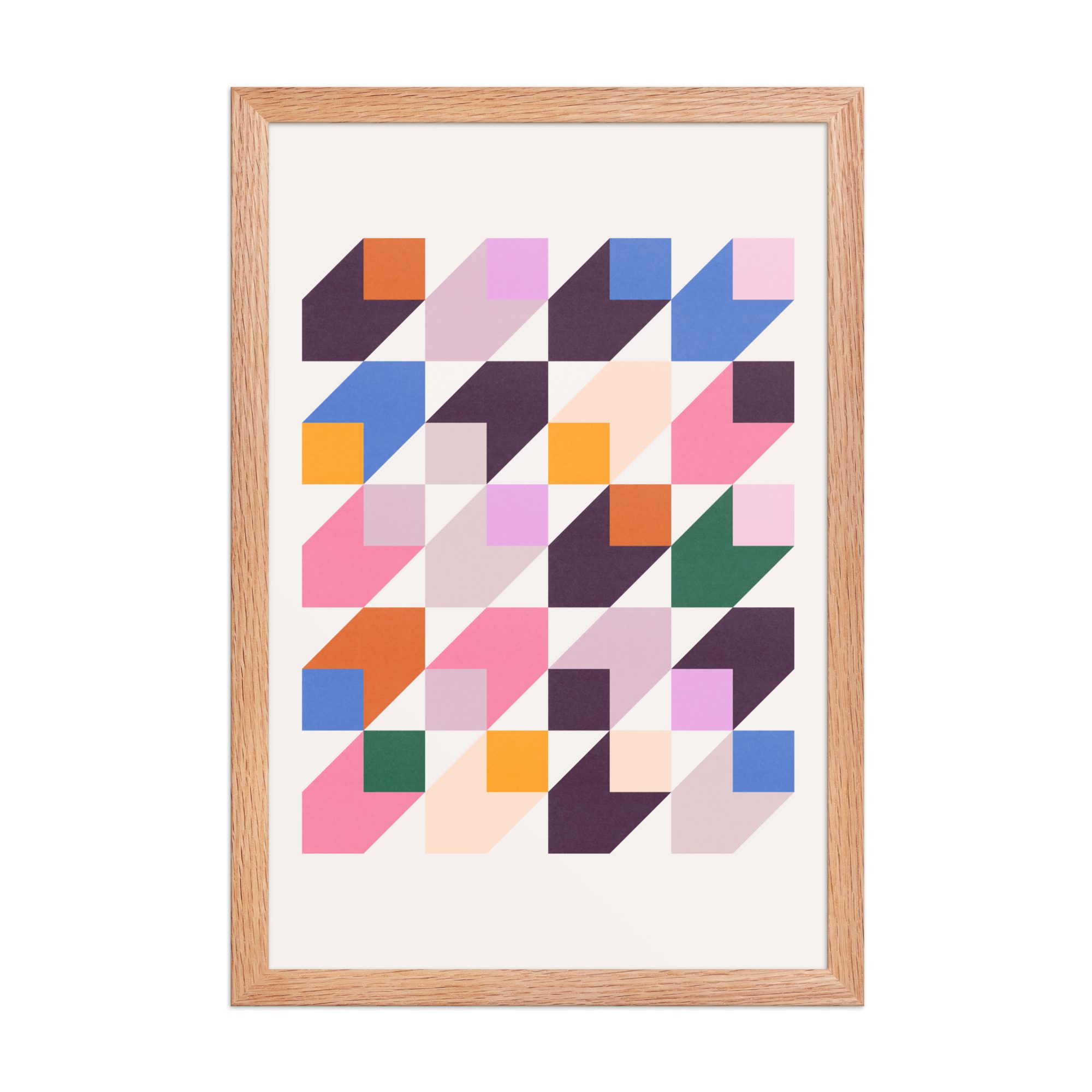 Isometric Cubes Multi Framed Art Print - Image 12