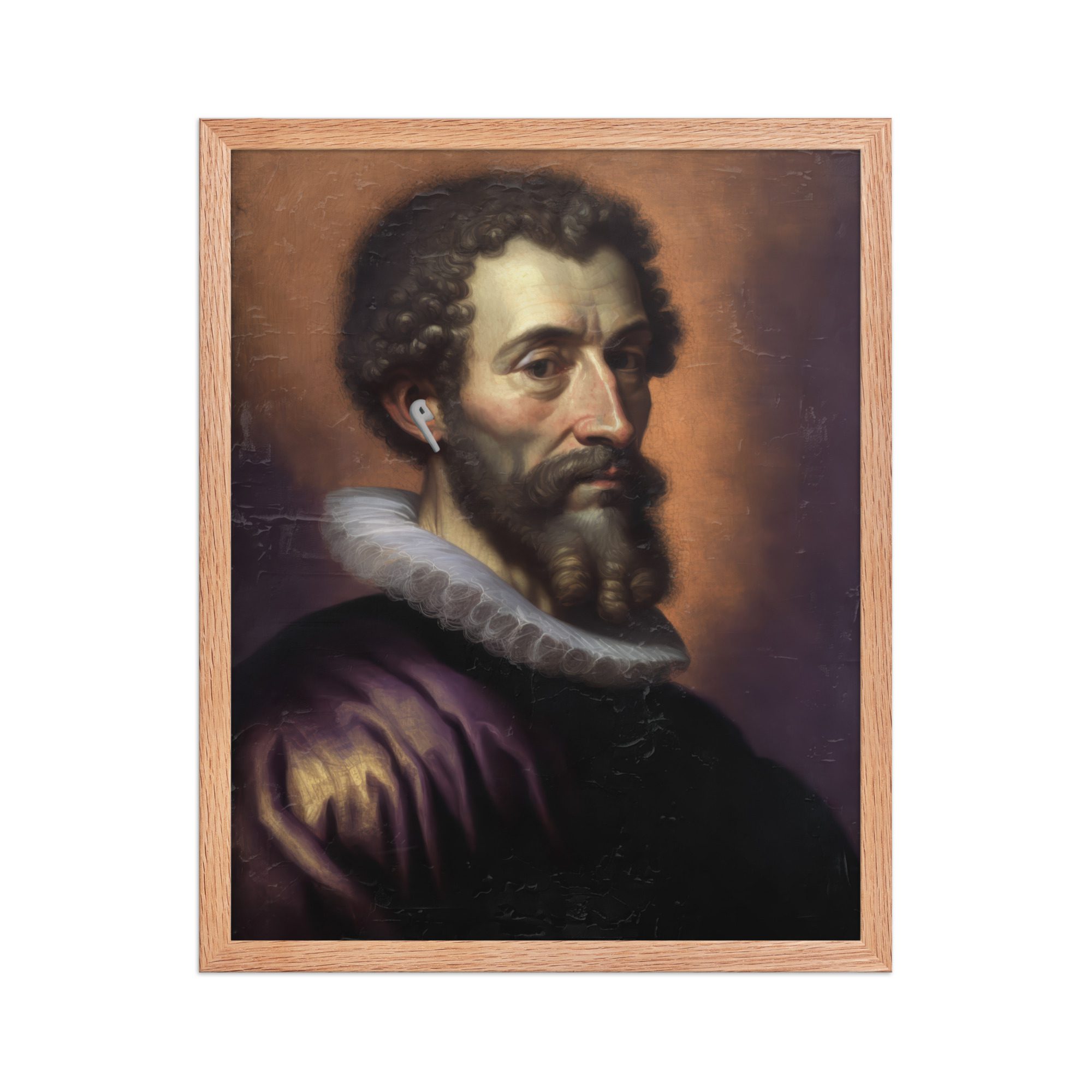 Earpod Man Framed Art Print - Image 13