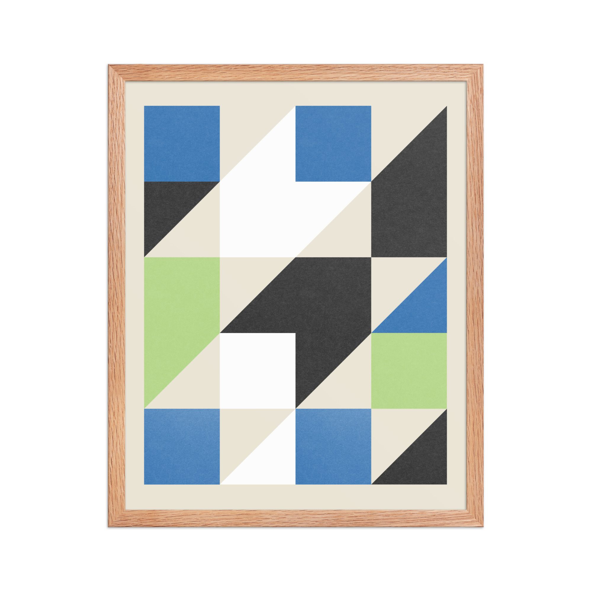 Isometric Cubes Framed Art Print - Image 13