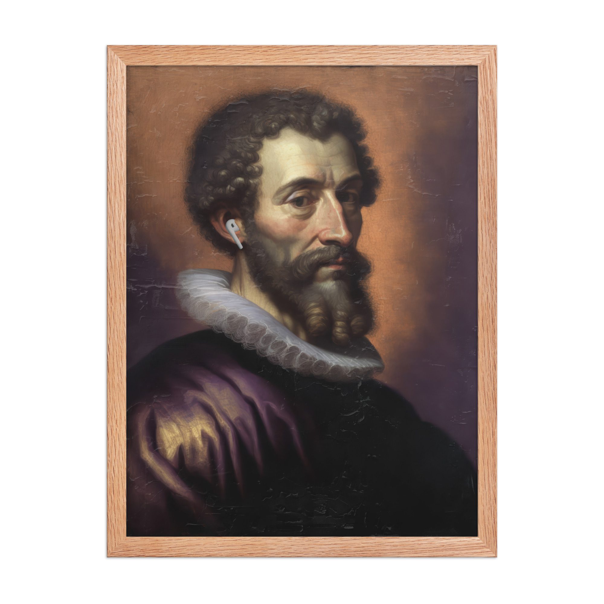 Earpod Man Framed Art Print - Image 14