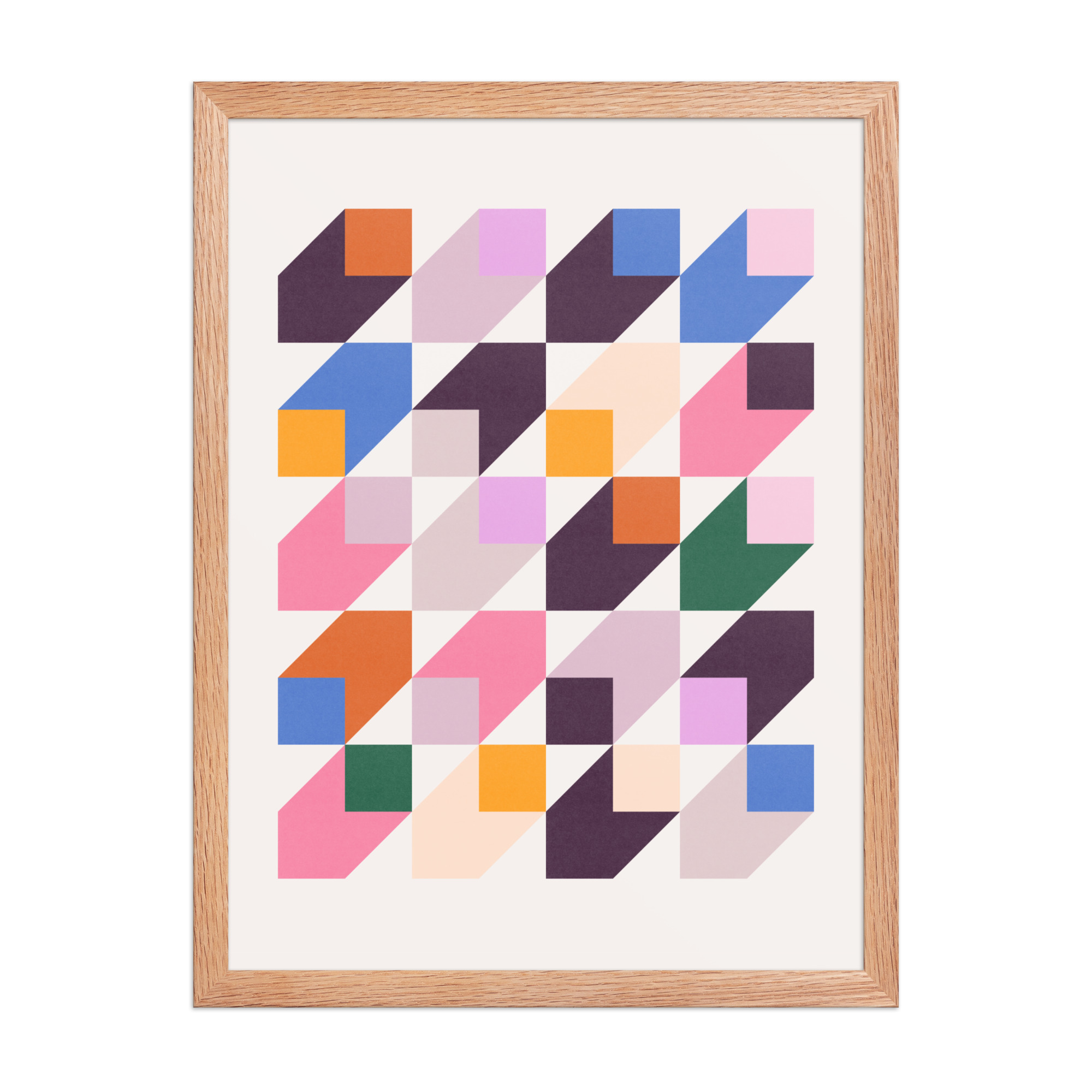 Isometric Cubes Multi Framed Art Print - Image 14