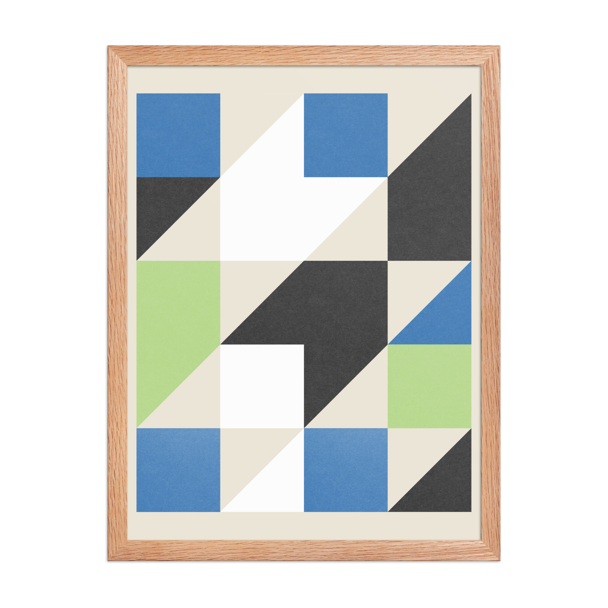 Isometric Cubes Framed Art Print - Image 14
