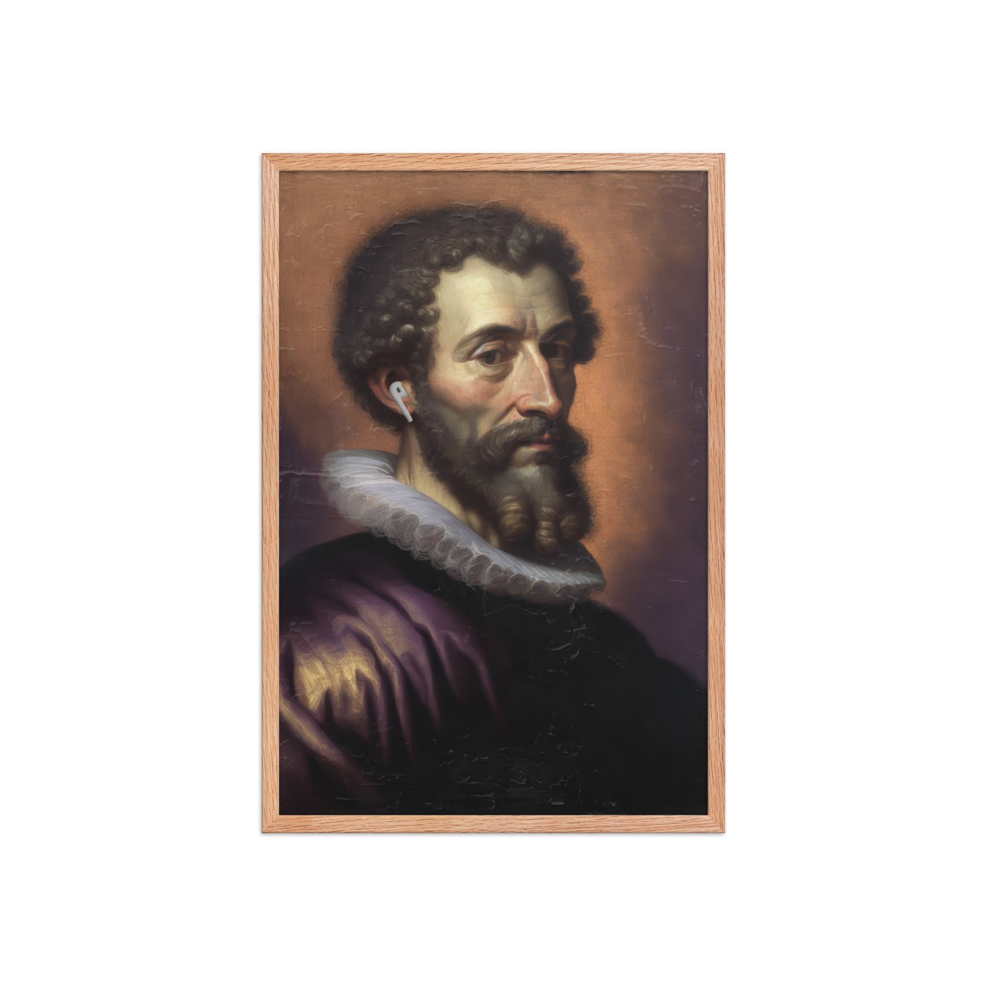 Earpod Man Framed Art Print - Image 15