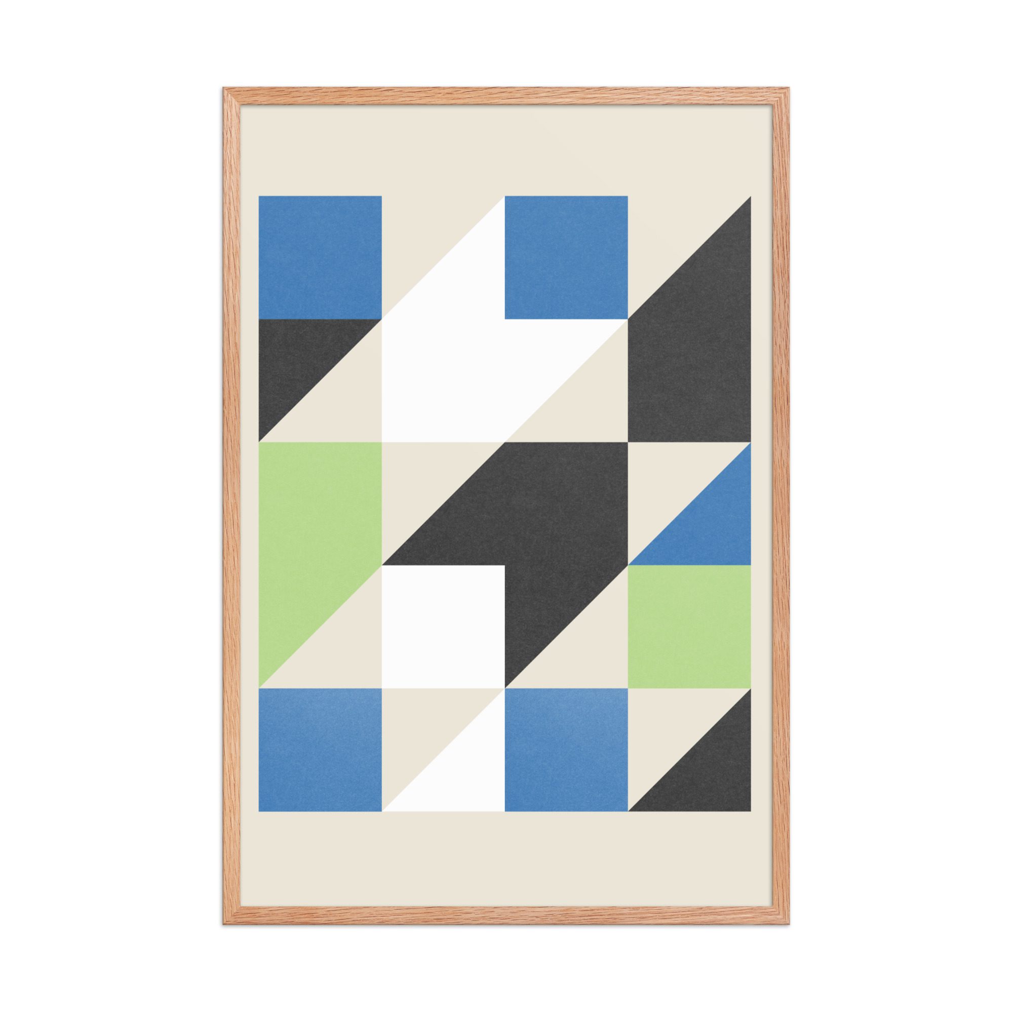 Isometric Cubes Framed Art Print - Image 16