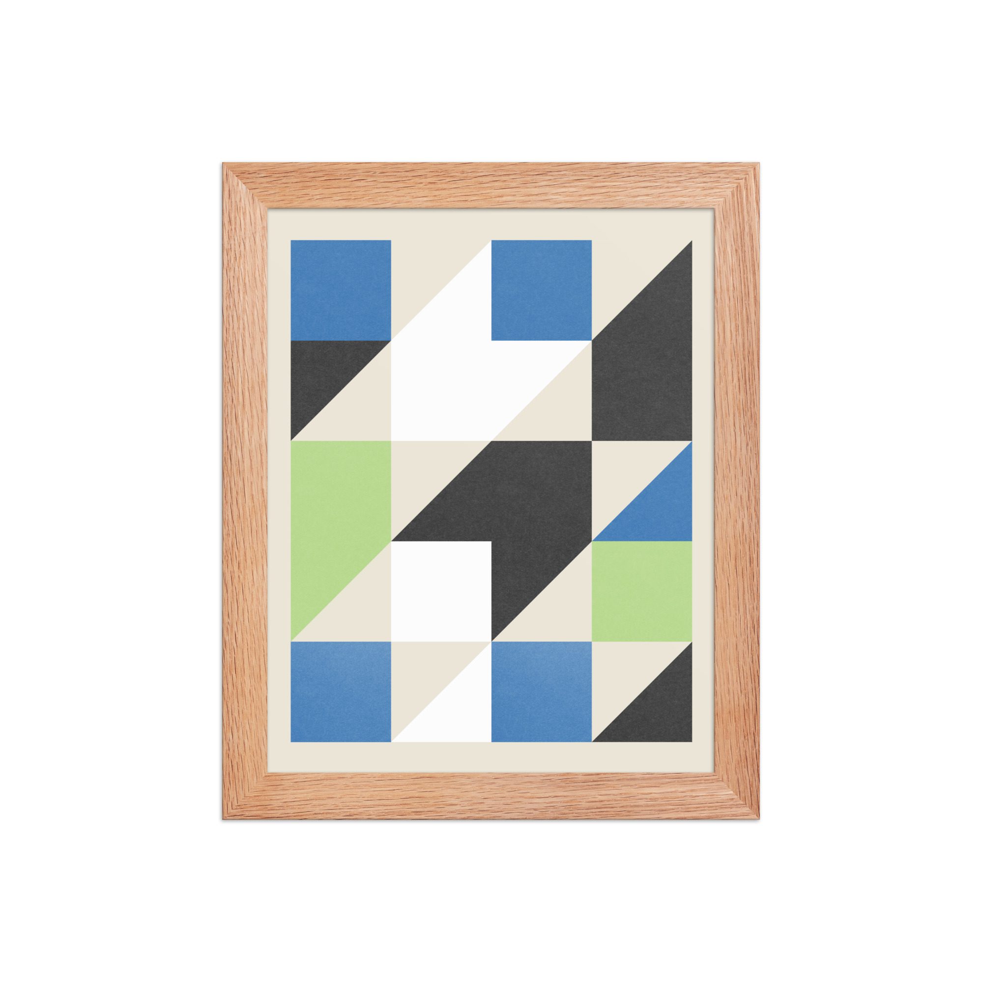 Isometric Cubes Framed Art Print - Image 9
