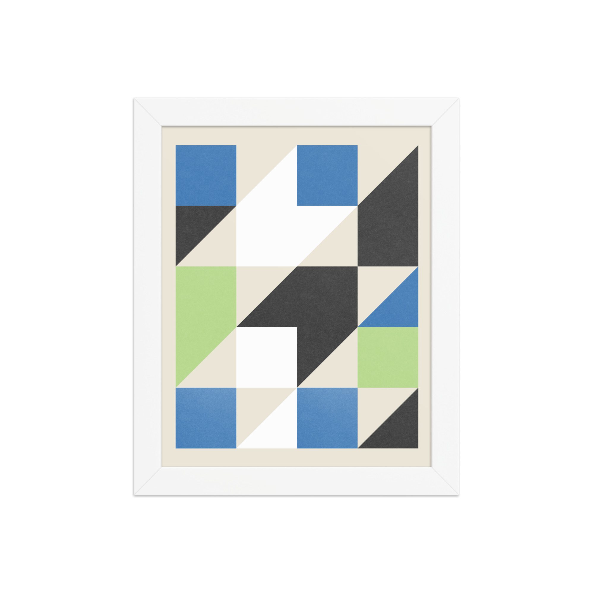Isometric Cubes Framed Art Print - Image 17